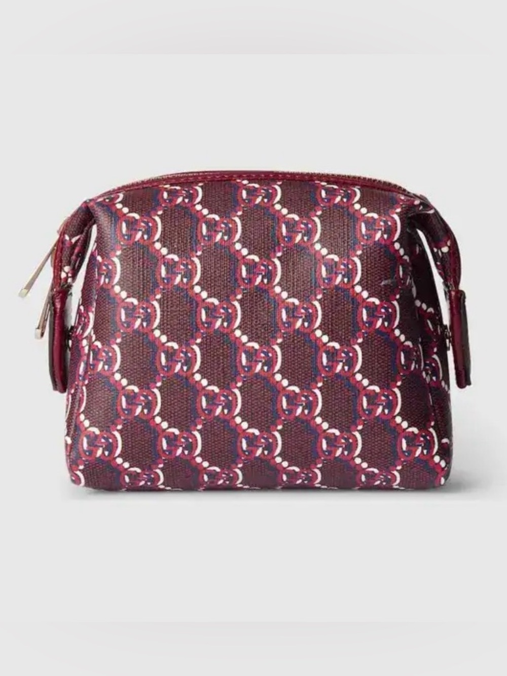 NEW Gucci GG Supreme Shadow Pouch Rosso Ancora Red - Authentic